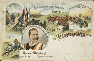 Gruss vom Kaisermanöver 1897.