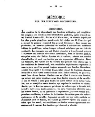 Mémoire Sur Les Fonctions Discontinues.