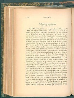 Predicadores franciscanos (De Las tres Gracias)