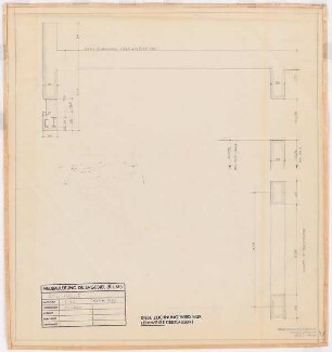 Reichsluftfahrtministerium, Berlin: Eingangshalle Q1L und Treppenhaus: Grundriss 1:20 (Detail)