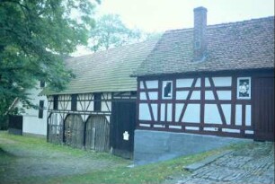 Fachwerkscheune, Wirtschaftsgebäude mit Rampe