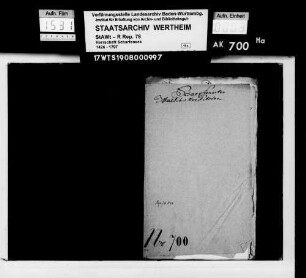 Scharfenecker Wald- und Forstakten