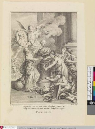 [Illustration zu Texten von Voltaire - Frontispiz]