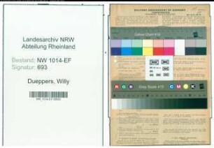 Entnazifizierung Willy Dueppers , geb. 17.04.1903 (Kaufmann)