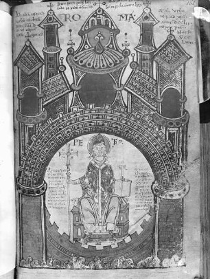 Liber Floridus Lamberti Canonici — Rom und Petrus, Folio 168