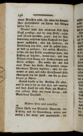 XIII. Walters Bitte wird verwilligt.
