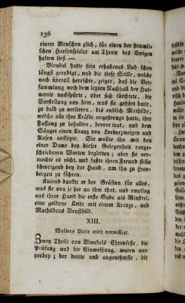 XIII. Walters Bitte wird verwilligt.