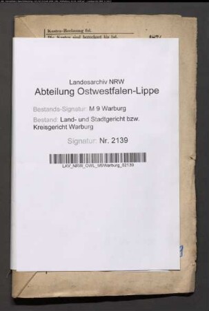 Erblasser: Behlen, Joseph Franz: