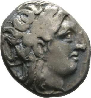 Münze, 1/2 Drachme (Hemidrachme), 4.Jhd. v. Chr.