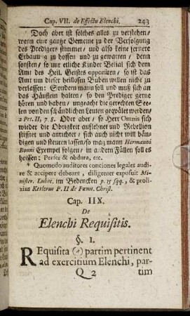 Cap. IIX. De Elenchi Requisitis.