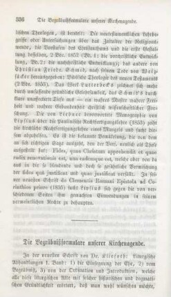 336-356 Die Begräbnißformulare unserer Kirchenagende