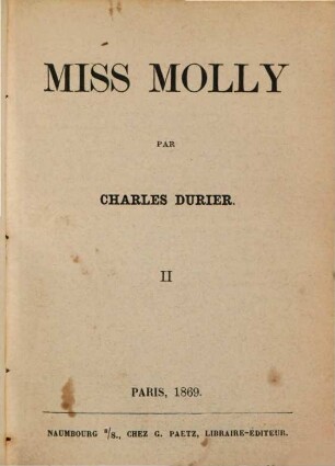 Miss Molly : Par Charles Durier. 2