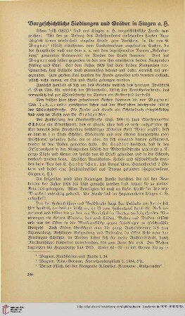 2: Vorgeschichtliche Siedlungen und Gräber in Singen a. H.