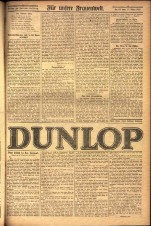 Zweite Ausgabe vom Donnerstag, den 17. März 1927.