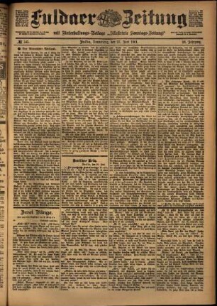 Ausgabe vom Donnerstag, den 27. Juni 1901.