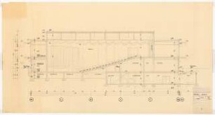 Physikalische Institute der Universität Köln: Hörsaal I Schnitt, 1:50