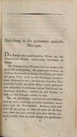 Die specielle Therapie, 1. Die acuten Krankheiten ; 1