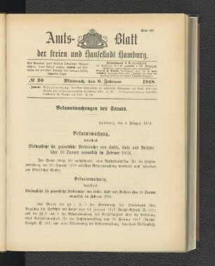 No. 30, 6. Februar 1918