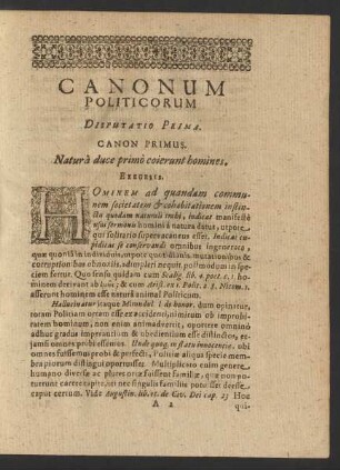 Canon Primus [bis] Canon Vigesimus Quartus.