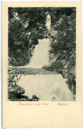 Ötztal. Wasserfall in der Ebne