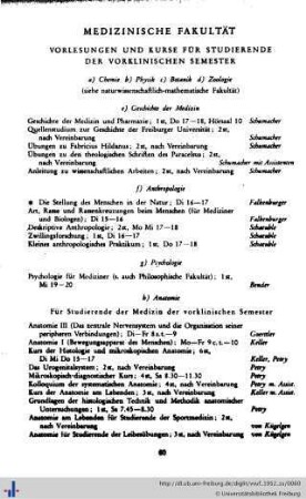 Medizinische Fakultät