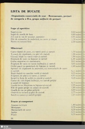 Lista De Bucate