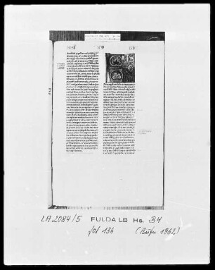 Petrus Comestor, Historia Scholastica — Initiale H(istoria), Folio 136recto