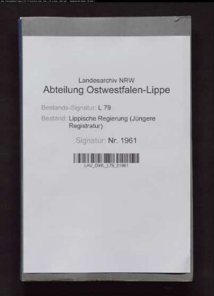 Katasterverwaltung, Band 5