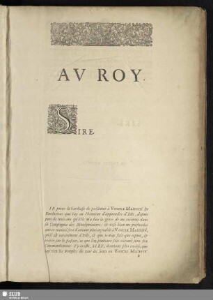 Au Roy. Sire