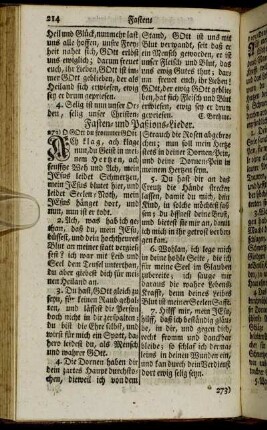 Fasten- und Paßions-Lieder.