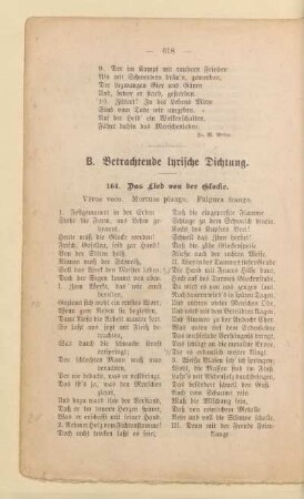 B. Betrachtende lyrische Dichtung