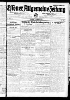 Essener allgemeine Zeitung. 1918-1943