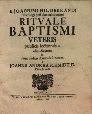 Rituale baptismi veteris