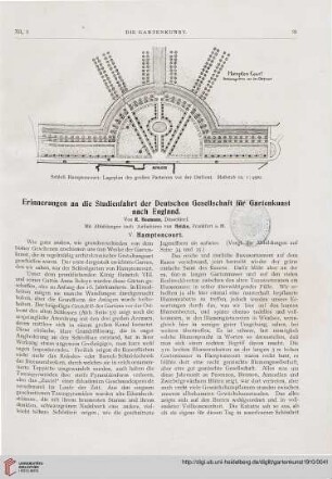 12: Erinnerungen an die Studienfahrt der Deutschen Gesellschaft für Gartenkunst nach England, [5] : Hamptoncourt