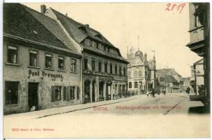 Borna. Reichspost und Altenburgerstraße