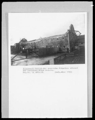 Wasserburg Friedewald — Sogenannter Schlosshof — Südflügel