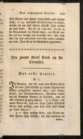 943-960, Das erste Capitel - Das dritte Capitel