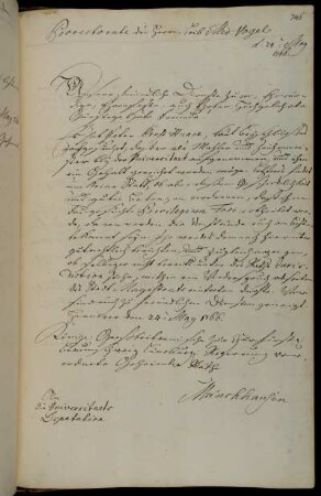 Anforderung eines Gutachtens zum Gesuch des Malers und Zeichenmeisters Haase zur Aufnahme als Universitätsverwandter.