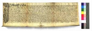 Schuldbrief des Wendelin Sahm und seiner Frau Katharina zu Mergentheim