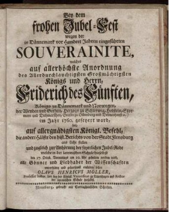 2: Historischer Bericht von der Stadt Flensburg. Andere Hälfte