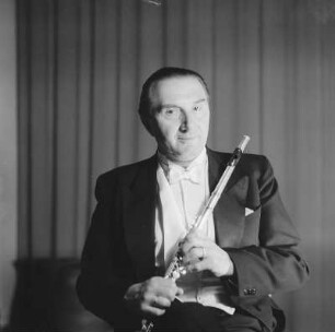 Porträt Prof. Fritz Rucker, Flötist
