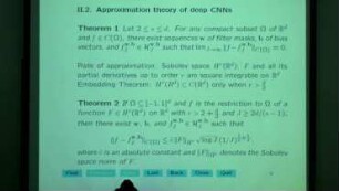 Theory of Deep Convolutional Neural Networks and Distributed Learning