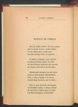 Residuo de fábrica