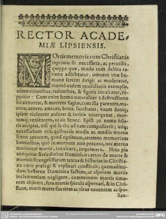 Rector Academiae Lipsiensis