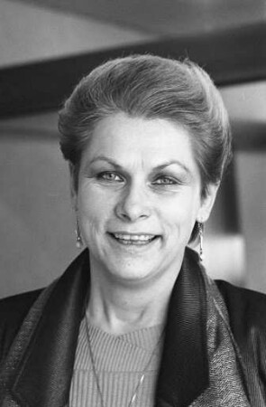 Bundestagswahl am 25. Januar 1987. Karlsruher SPD-Kandidatin Gerlinde Hämmerle