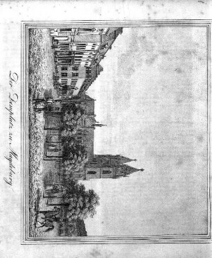 Der Domplatz zu Magdeburg