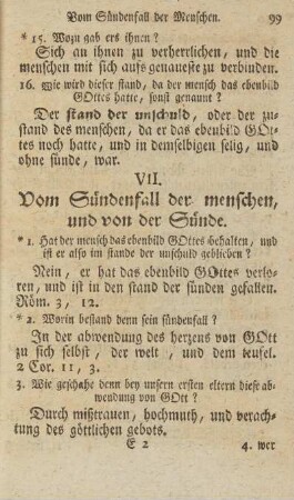 VII. Vom Sündenfall der menschen, und von der Sünde
