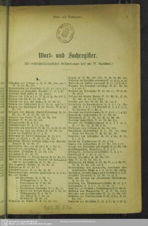 Wort- und Sachregister
