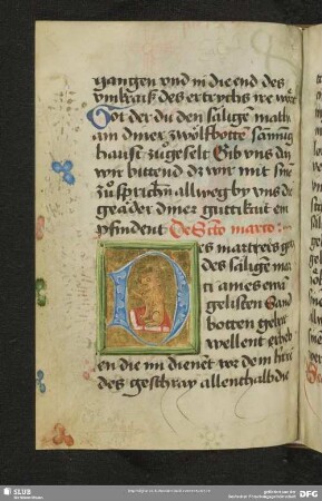 49v: historisierte Deckfarbeninitiale