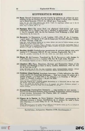 Kupferstich-Werke (Nr. 204-228)